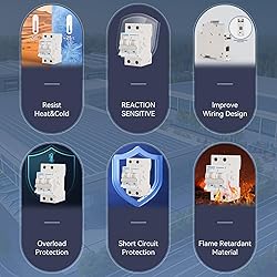 MOLLOM DC 2 Pole Miniature Circuit Breaker,400V