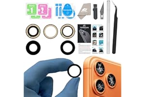Rear Camera Lens Covers Replacement for iPhone 17Pro & 17Pro Max, GVKVGIH Back Camera Len Glass Replacement with Double-Sided