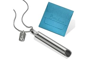 Botanheiros Breathing Necklace Anxiety Necklace Quit Smoking Necklace Mindful Anxiety Relief Serves as a Tool for Meditation Stress Panic Attacks