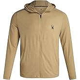 Spyder Mens Athletic Hoodies - Breathable UPF 30+ Full Zip Up Mens Hoodies Moisture Wicking Sweatshirts