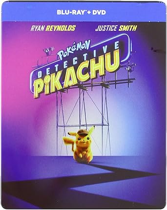 Amazon 名探偵ピカチュウ 限定スチールブック仕様 Blu Ray 日本語無し 輸入版 映画