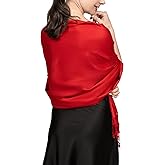 Achillea Soft Silky Pashmina Scarf for Women – Shawl Wrap for Evening Dresses, Bridesmaids, Weddings & Everyday Wear