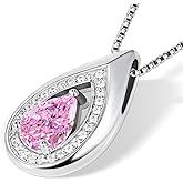 Kuschelkatze Birthstone925 Sterling Silver Necklace for Women Birthday Gifts for Women Mom Wife