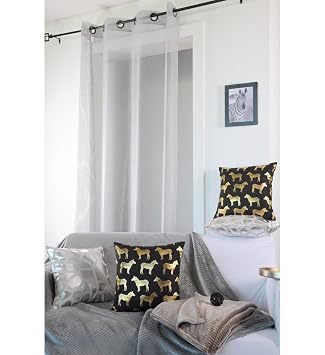 Savanne Voile Grau Vorhang 140 X 260 Cm 100 Polyester Waschen