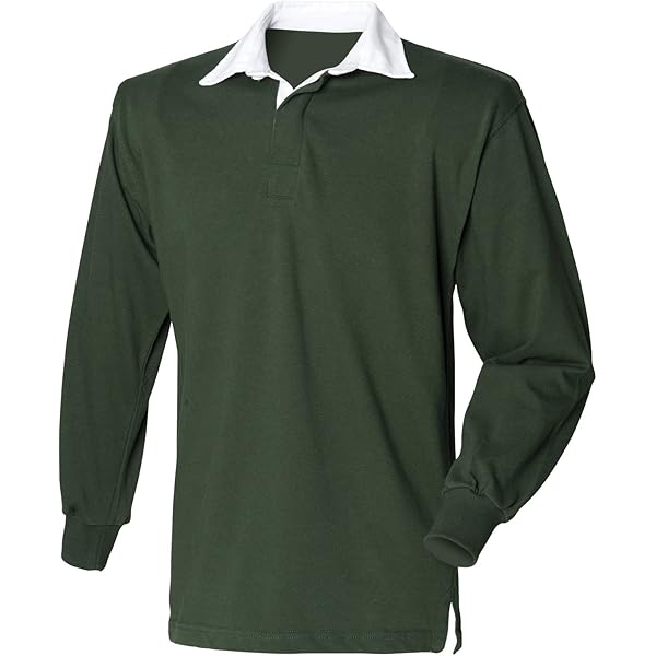 Amazon.com: Front Row Long Sleeve Original Rugby Shirt Navy