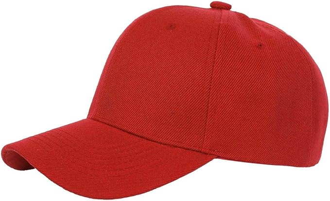 plain red trucker hat