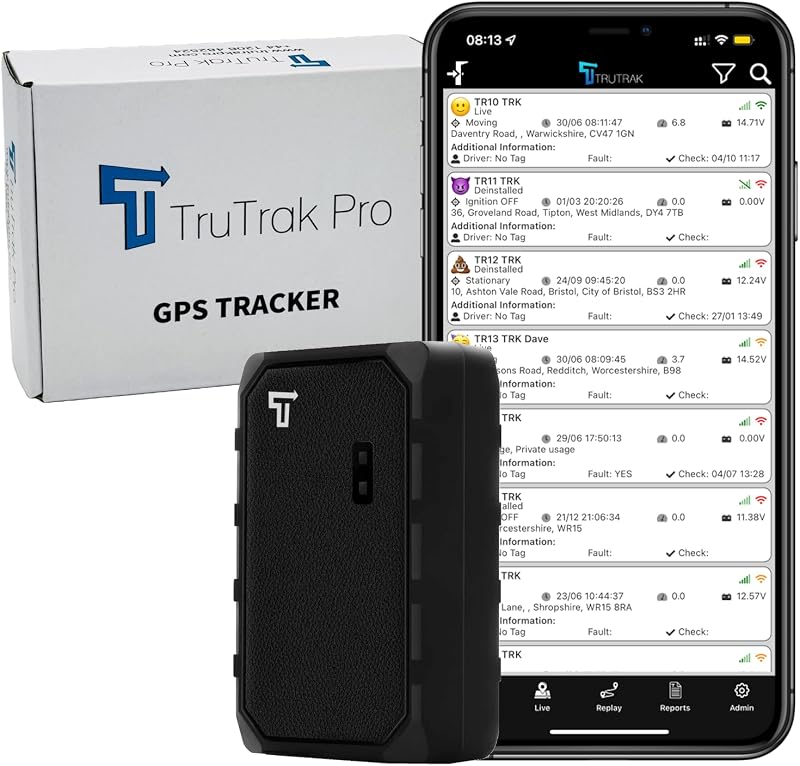TruTrak Pro 4G GAT23 Rechargeable Magnetic GPS Tracker 14 Days Free UK Worldwide