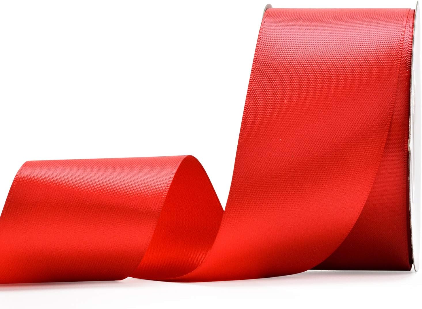 2 inch double faced satin ribbon good price