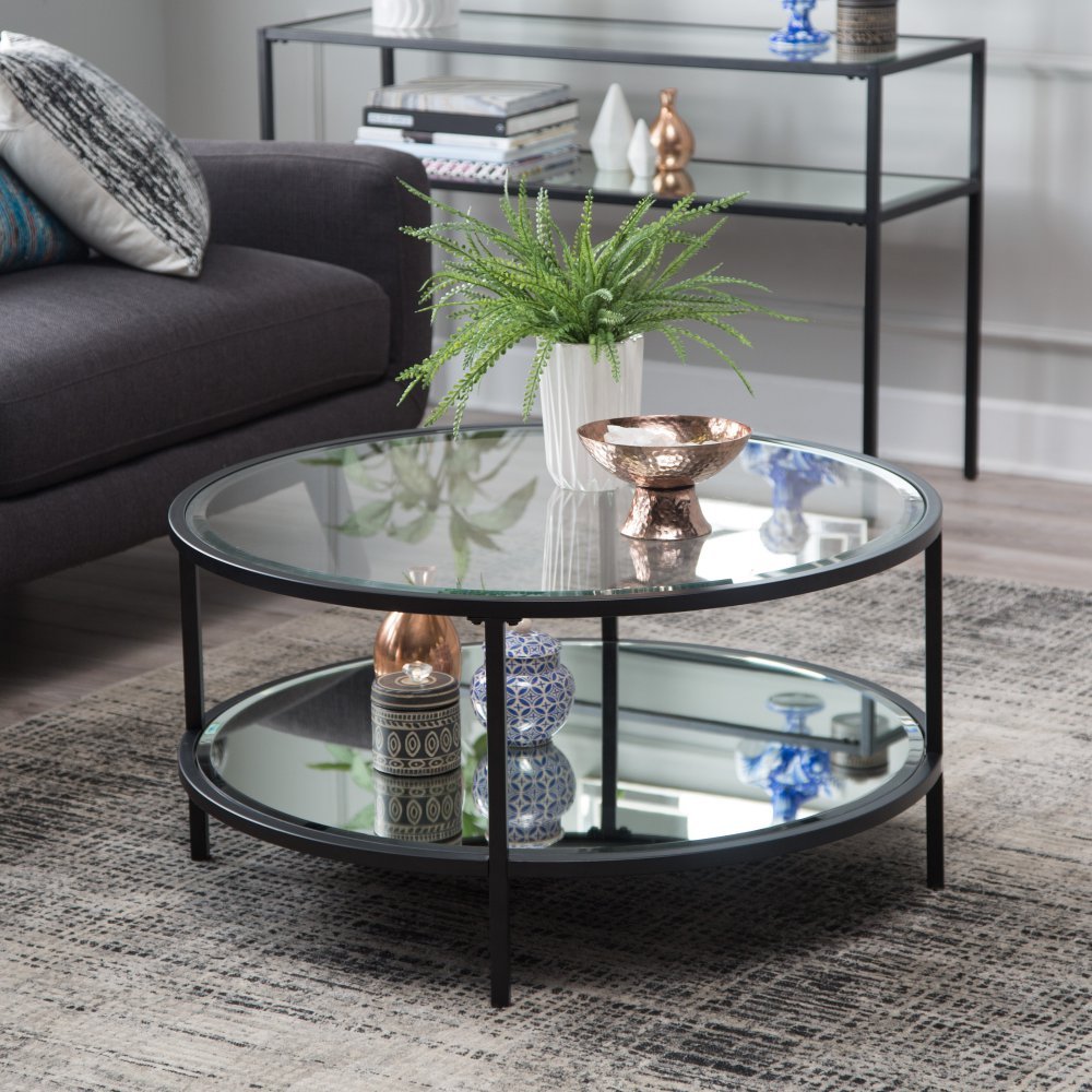 Best round coffee table glass top
