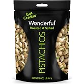 Wonderful Pistachios In Shell, Roasted &amp; Salted Nuts, 16 Oz Resealable Bag | Protein Snacks, Gluten Free, Healthy School &amp; Lunch Snacks, Adult Snacks, Pantry Staples, Vegan Snack Packs