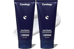 Curology Acne Facial Cleanser Treatment, 2.5% Benzoyl Peroxide Face Wash, For Oily and Acne Prone Skin, Milky Gel Texture, Fragrance Free, 2 Pack