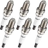 BDFHYK 6 Pack Iridium Spark Plugs Replacement for 3199 12120037607 BKR6EQUP | Compatible with BMW X3 Z3 X5 325Ci 325i 325xi 330Ci 330i 330xi 323Ci 323i 328Ci 328i 525i 530i 528i 320i Z4