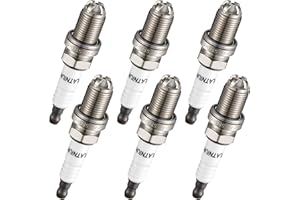 BDFHYK Iridium Spark Plugs 3199 Compatible with BMW 325Ci 325i 325xi 330Ci 330i 330xi 323Ci 323i 328Ci 328i 525i 530i 528i 320i X3 Z3 X5 Z4 12120037607 12129071003 12120141871 BKR6EQUP Set of 6