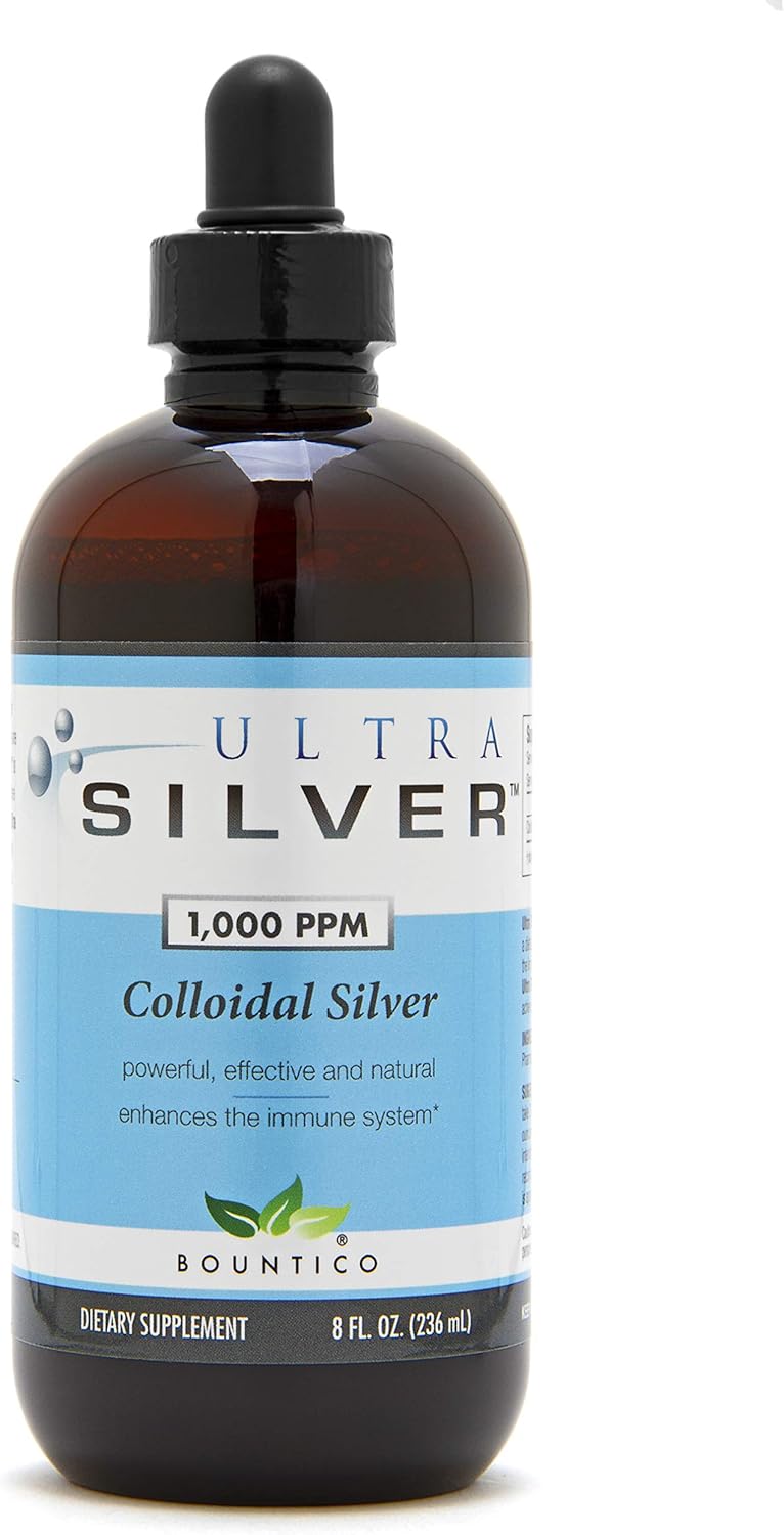 Ultra Silver® Colloidal Silver | 1,000 PPM, 8 Oz (236mL) | Mineral Supplement | True Colloidal Silver - with Dropper: Health & Personal Care