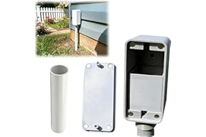 Outdoor Hidden Key Hider – Firm Plastic Key Safe Storage, Fake Conduit Key Holder with Magnetic Cover, Secure Spare House Key