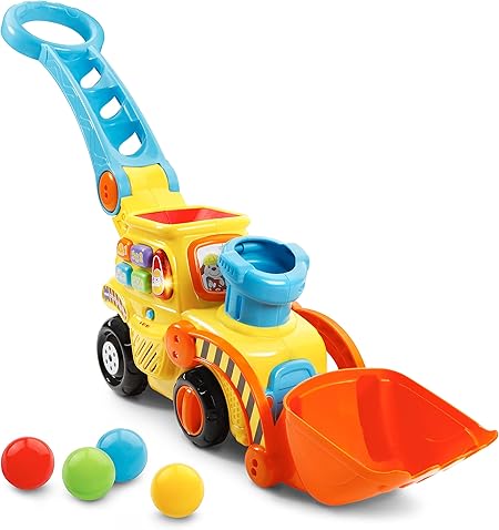 Amazon Vtech Pop A Balls Push Pop Bulldozer 手押し車 プルトイ おもちゃ