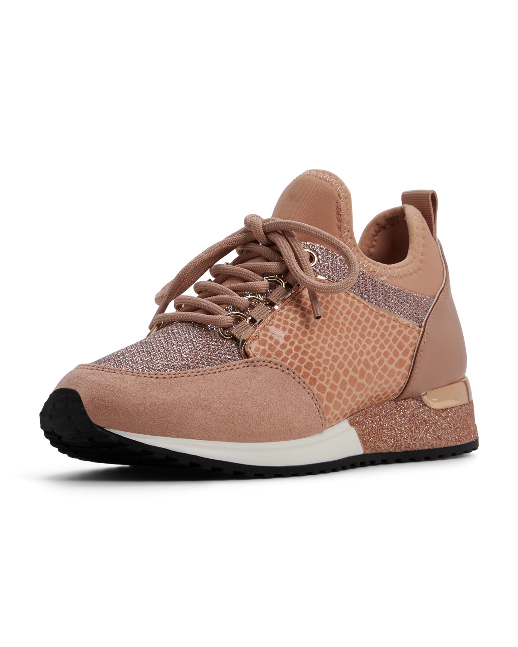 ALDO womens Courtwood Fashion Lace Up Sneaker, Rose Gold, 5 US Image