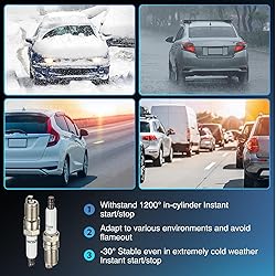 BDFHYK Set of 6 Iridium Spark Plug Compatible with
