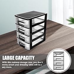 STOBOK Storage Containers, 4 Layers Plastic Storage