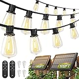 addlon 2 Pack*102FT(96+6) Solar String Lights
