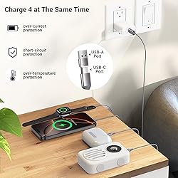 Renmou for Apple Watch Charger,4 in 2 Multi