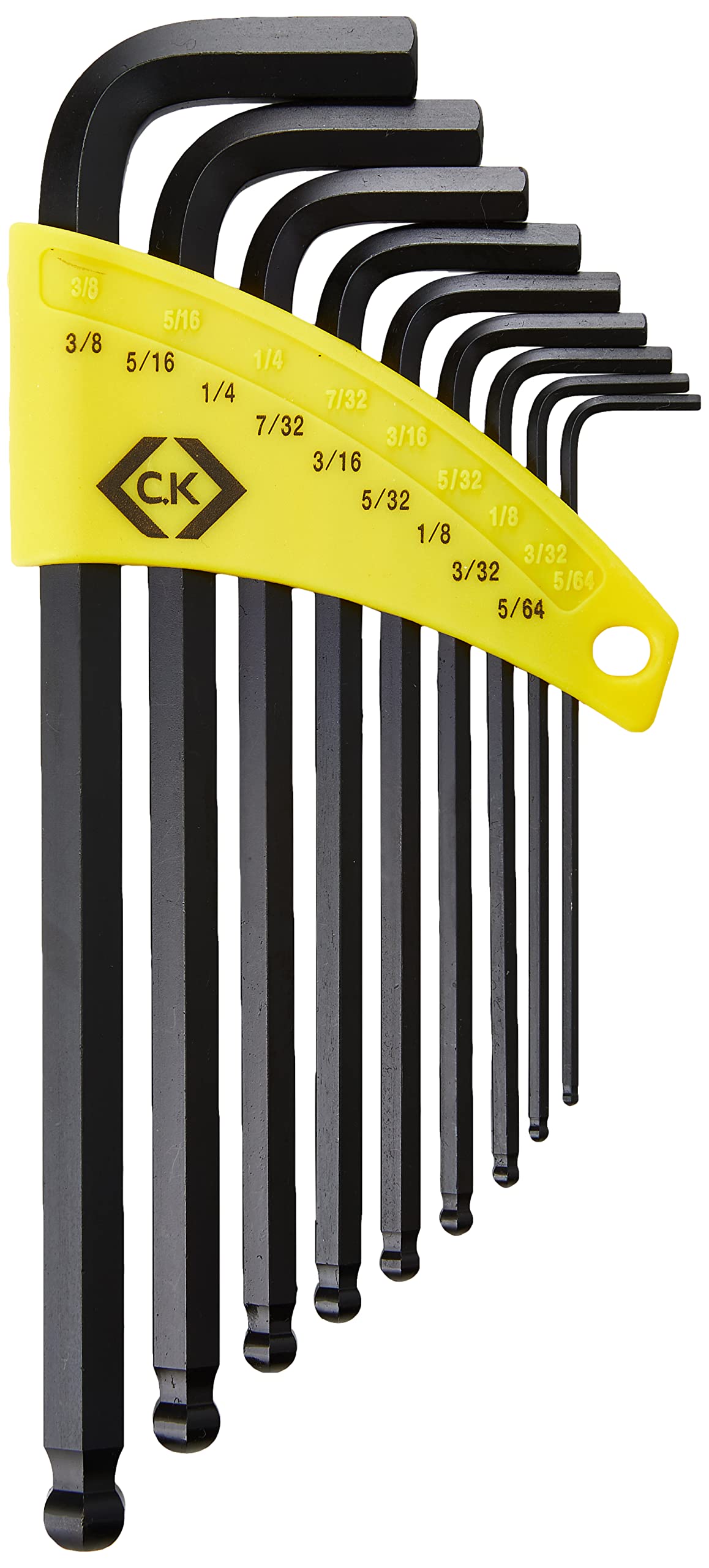 C.K T4444I Imperial Ball End Hexagon Key Clip Set,5/64-3/8"