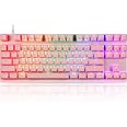 thumbnail image 2 of MOTOSPEED Professional Gaming Mechanical Keyboard Rgb Rainbow Backlit 87 Keys Illuminated Computer Usb Gaming Keyboard For Mac And Pc Black Pink Keyboard Blue Switch Msck82 Pinkblue Price In Dubai Uae 80549128 2 of 10