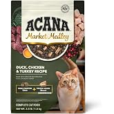 ACANA Market Medley Adult Cat Food Duck Chicken &amp; Turkey 3.5lb Bag | Freeze Dried, Made in the USA, Omega-3 Fatty Acids, Skin &amp; Coat, Complete &amp; Balanced, Global Quality Ingredients