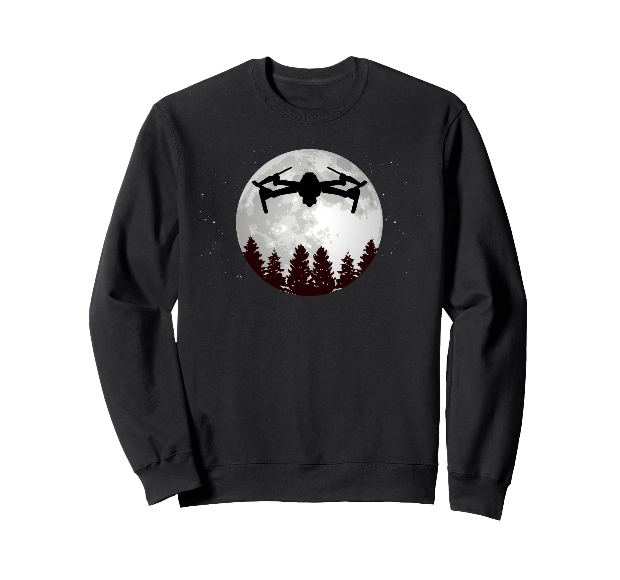 Drone Pilot -Full Moon- Funny FPV Drone Quadcopter Sweatshirt