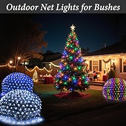 OYCBUZO 300LED White Net Lights, 14.8ft x 5ft