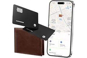 Wallet Tracker Card,Air Card Tag Ultra-Thin 0.16cm,Tracking Ca,rd for Wallet Compatible with Apple Find My (iOS Only), Smart 