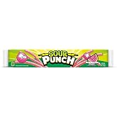 Sour Punch Straws, Watermelon Fruit Flavor, 2oz Tray (24 Pack), Soft &amp; Chewy Candy
