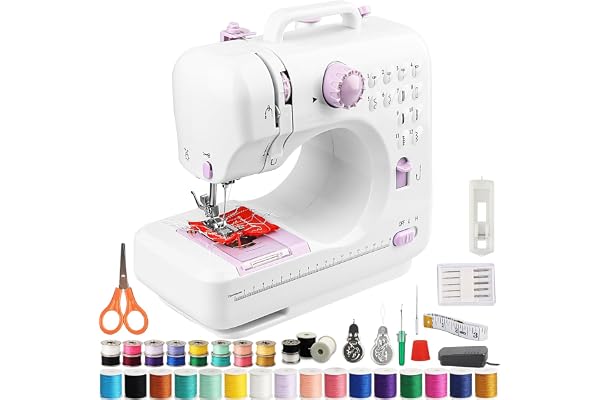 BLSFTK Sewing Machine For Beginners DIY Sewing Tool with Foot Pedal | 12 Stitch Portable Sewing Machine, 36 Color Threads, IL