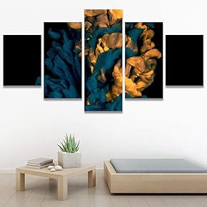 SIGNWIN 5 Panel Canvas Wall Art Modern Art...