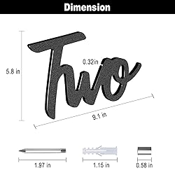 LUCK HOUSE Cursive House Numbers for Outside – 6