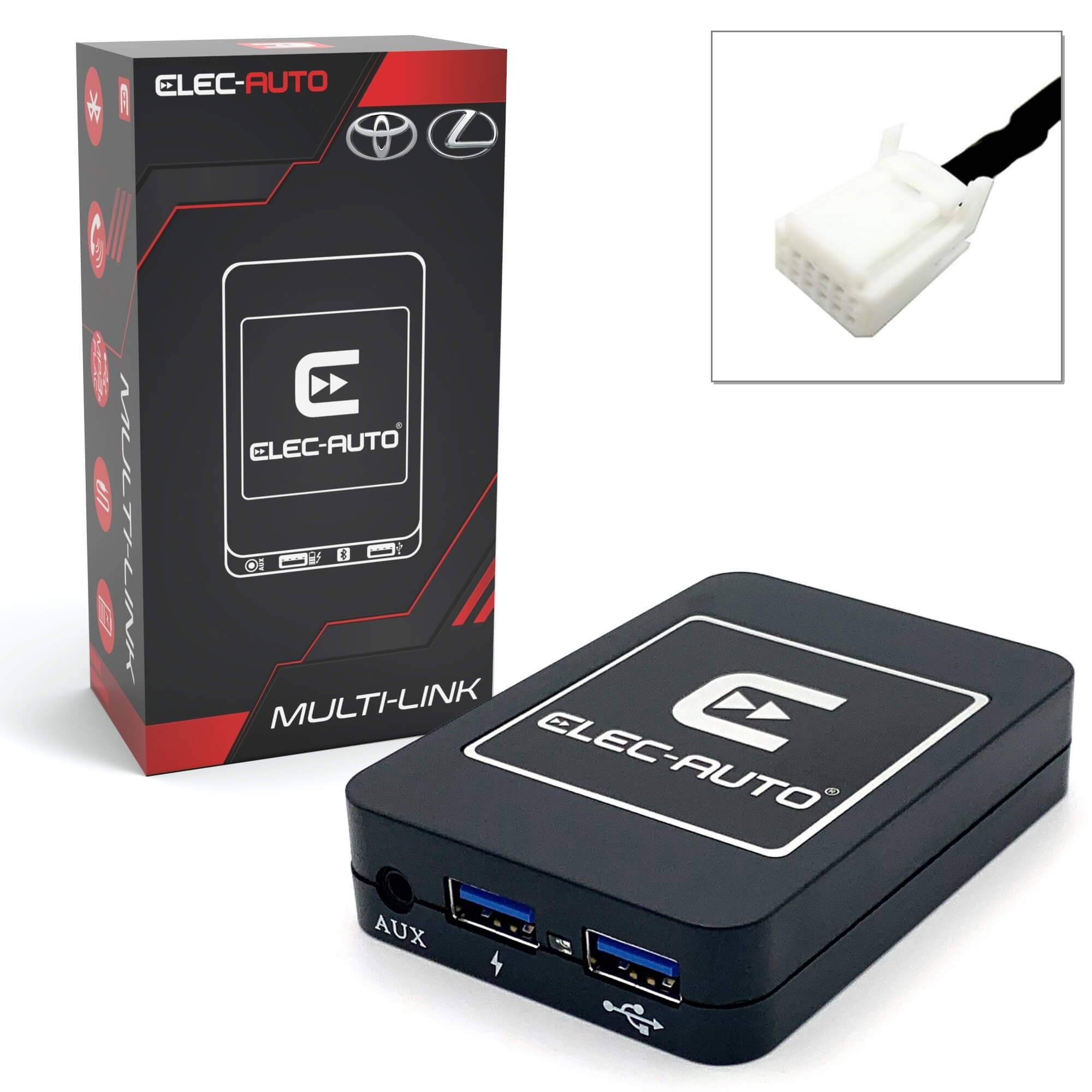 Bluetooth Interface USB MP3 Auxiliary for Toyota and Lexus Car | Hands- Audio Streaming Kit | Charger | Jack Plug | Invisible Built-In Case | Original Car Radio Accessory — image 1