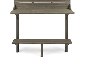 Christopher Knight Home Caribbean Outdoor Acacia Wood Balcony Bar Table, Grey Finish