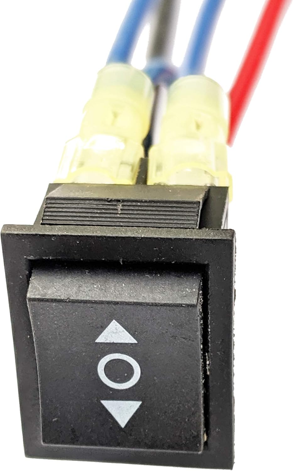IndusTec Wired 20 AMP 12V - DC Motor Polarity Reversing Rocker 3 Position Momentary automatic reset Switch - - 