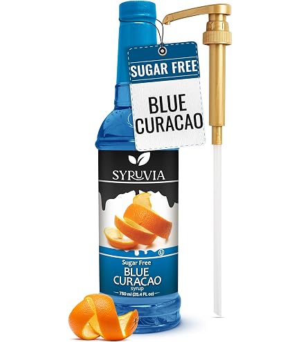 Amazon.com: Syruvia Sugar Free Blue Curacao Syrup, Flavored Syrup