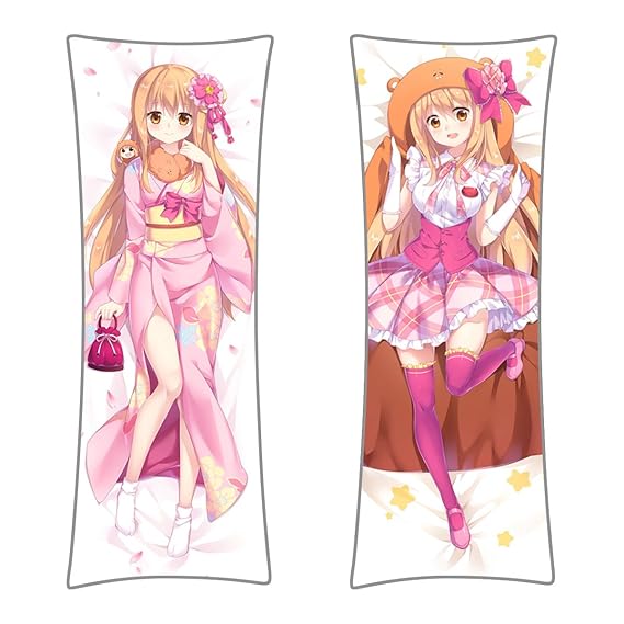 CoolChange Himouto! Umaru-chan Seitenkissen Bezug, Dakimakura Kissenbezug 150x50cm Bezug, Motiv: Umaru Kimono