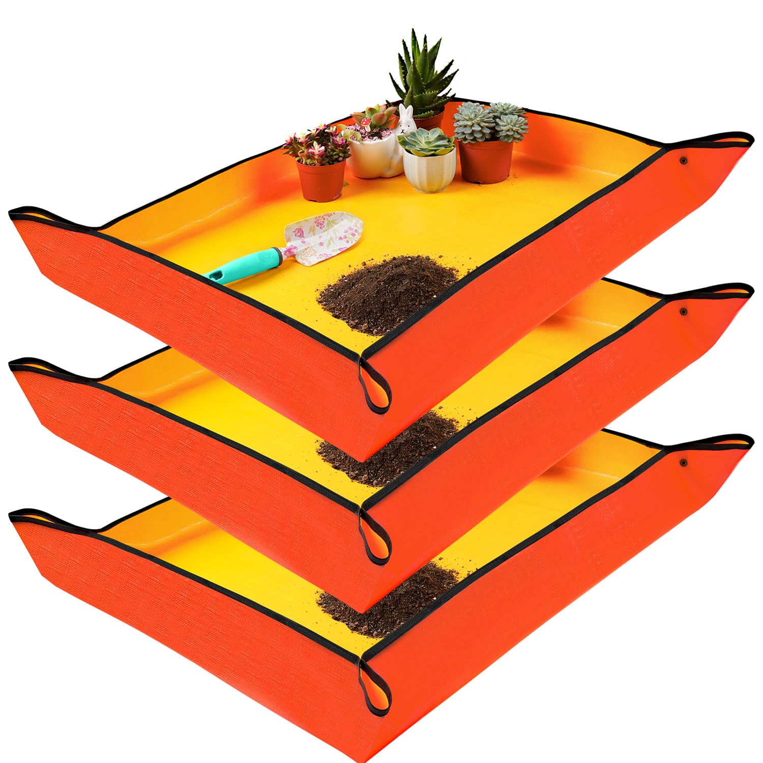 Onlysuki 3PCS 39.5" x 31.5" Large Repotting Mat for