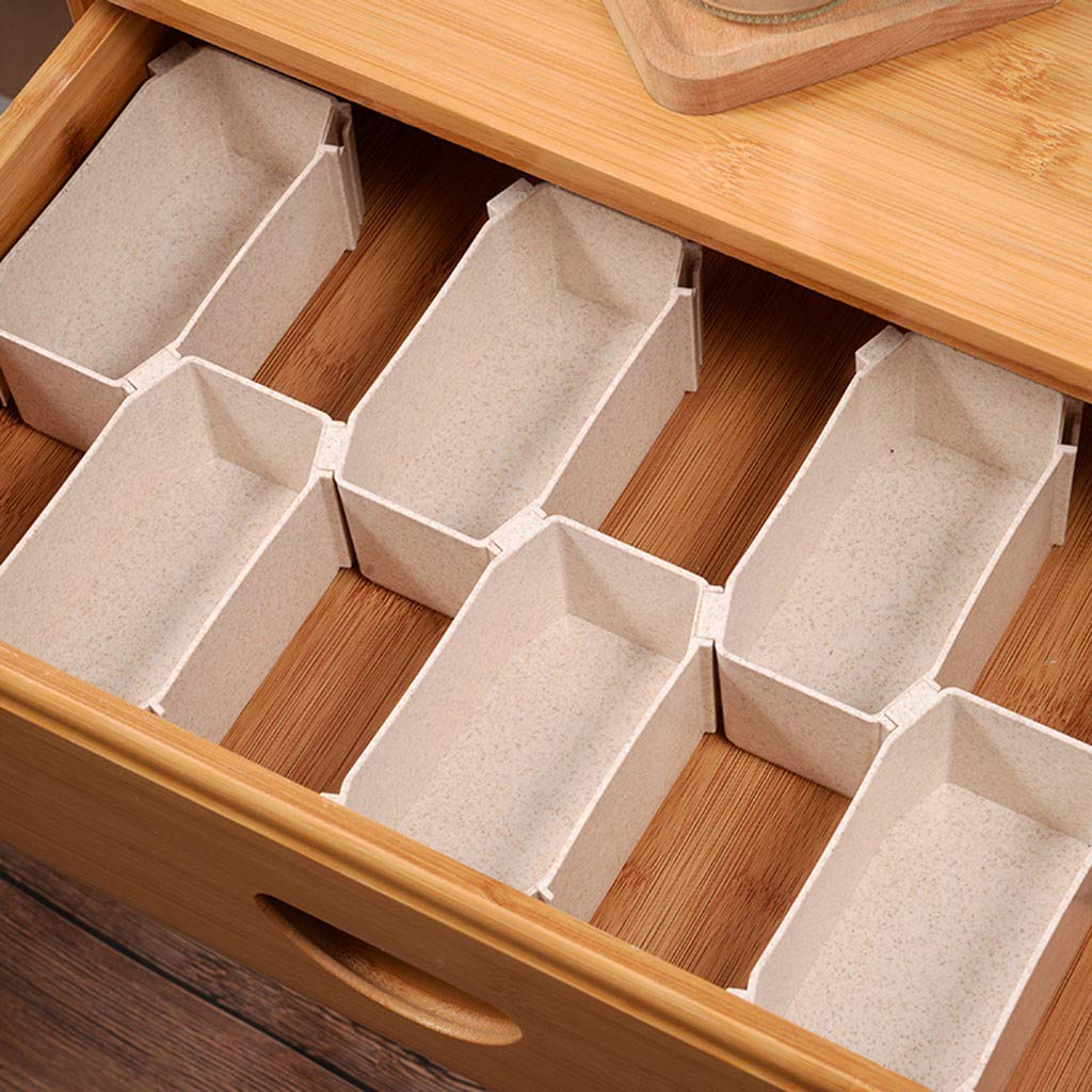 Home Kitchen Drawer Divider Storage Organizer 6 Pcs Storage