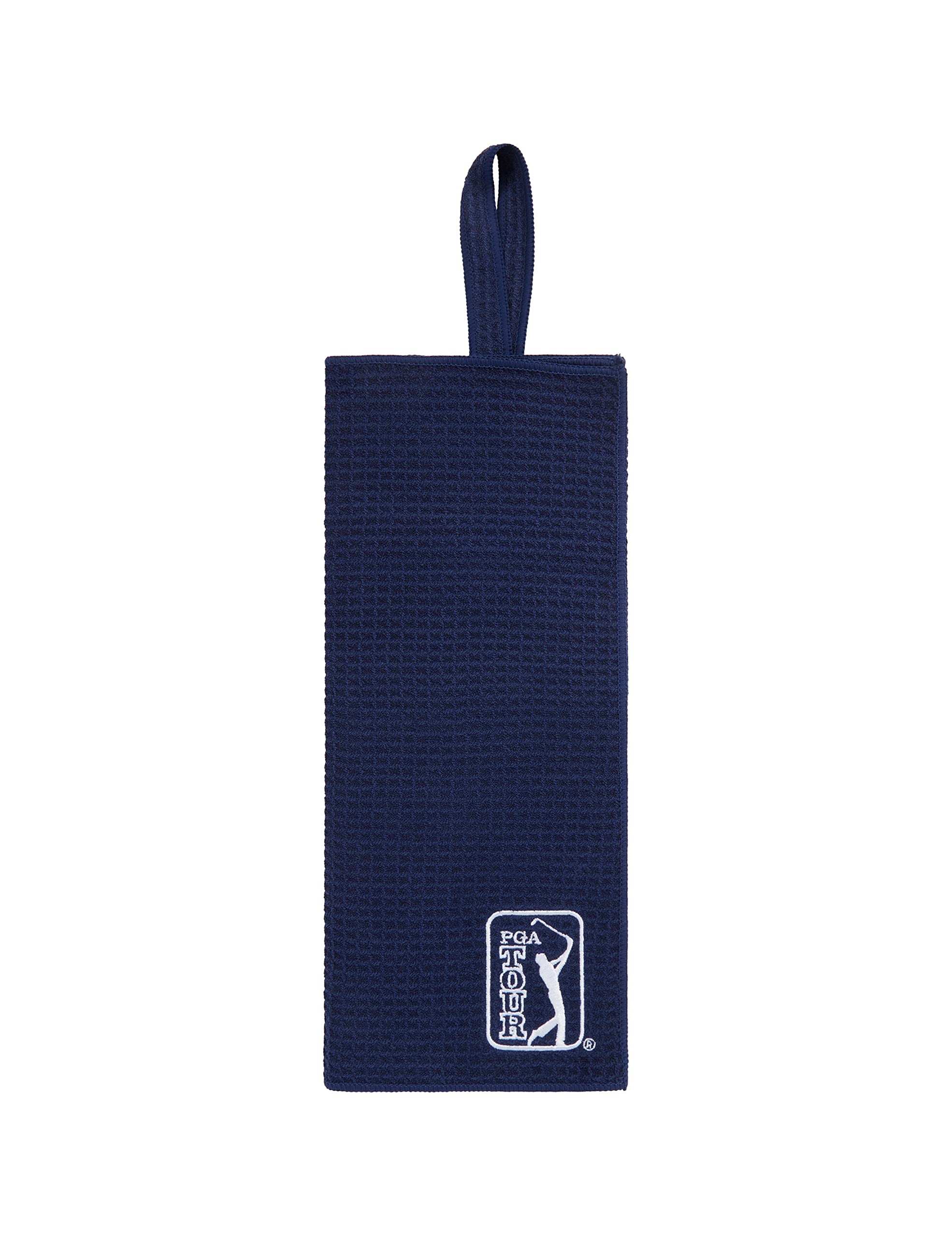 PGA Tour - Golf Towel, Premium Microfibre Towel, Bag-loop, 38” x 16”, Golf Accessories, Peacoat, OS