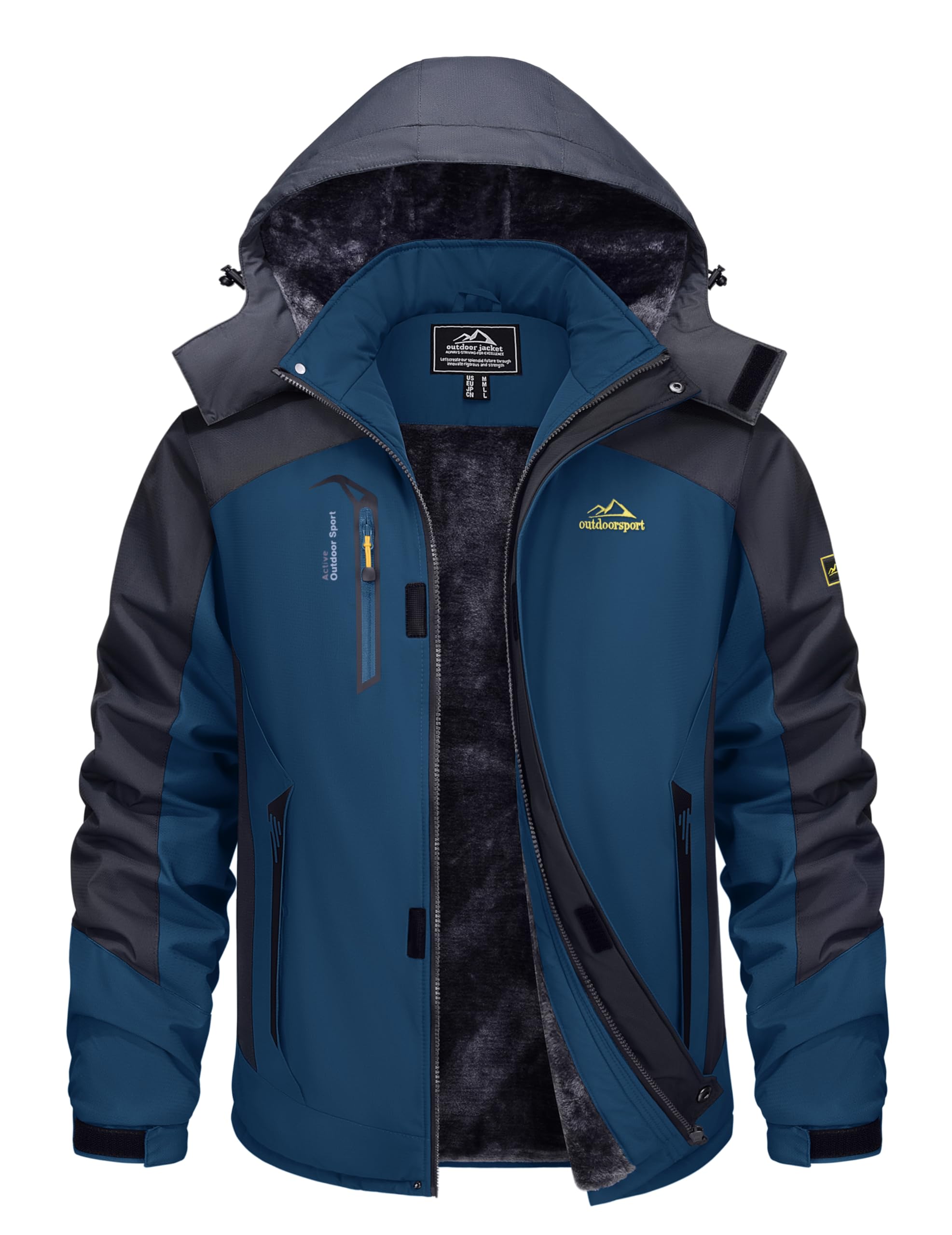 TACVASEN Mens Snow Ski Hiking Jacket
