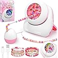 Pskfvre Cordless Electric Bead Spinner for Jewelry Making, 2-in-1 Clay & Seed Bead Spinner, Bracelet & Necklace Maker, Pink (Beads Included)