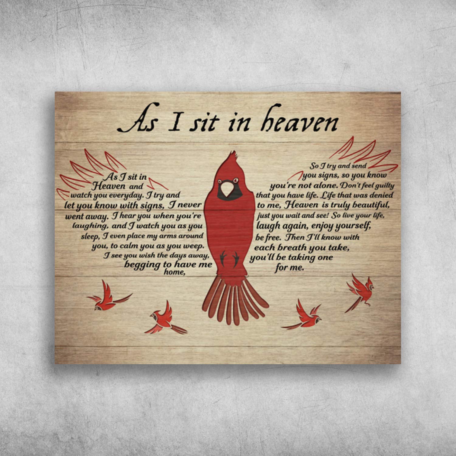 As I Sit In Heaven Sign Home Decor Home Living Moshk Charity Com