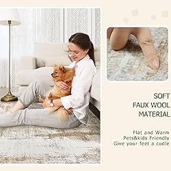 famibay 6x9 Area Rug Washable Rugs for Living Room