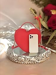 lola mae Heart Shape Satchel Crossbody Purse for