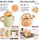 BUYGER Pretend Play Kitchen Set Pots Pans Utensils Kids Toys 3+ Years view 2
