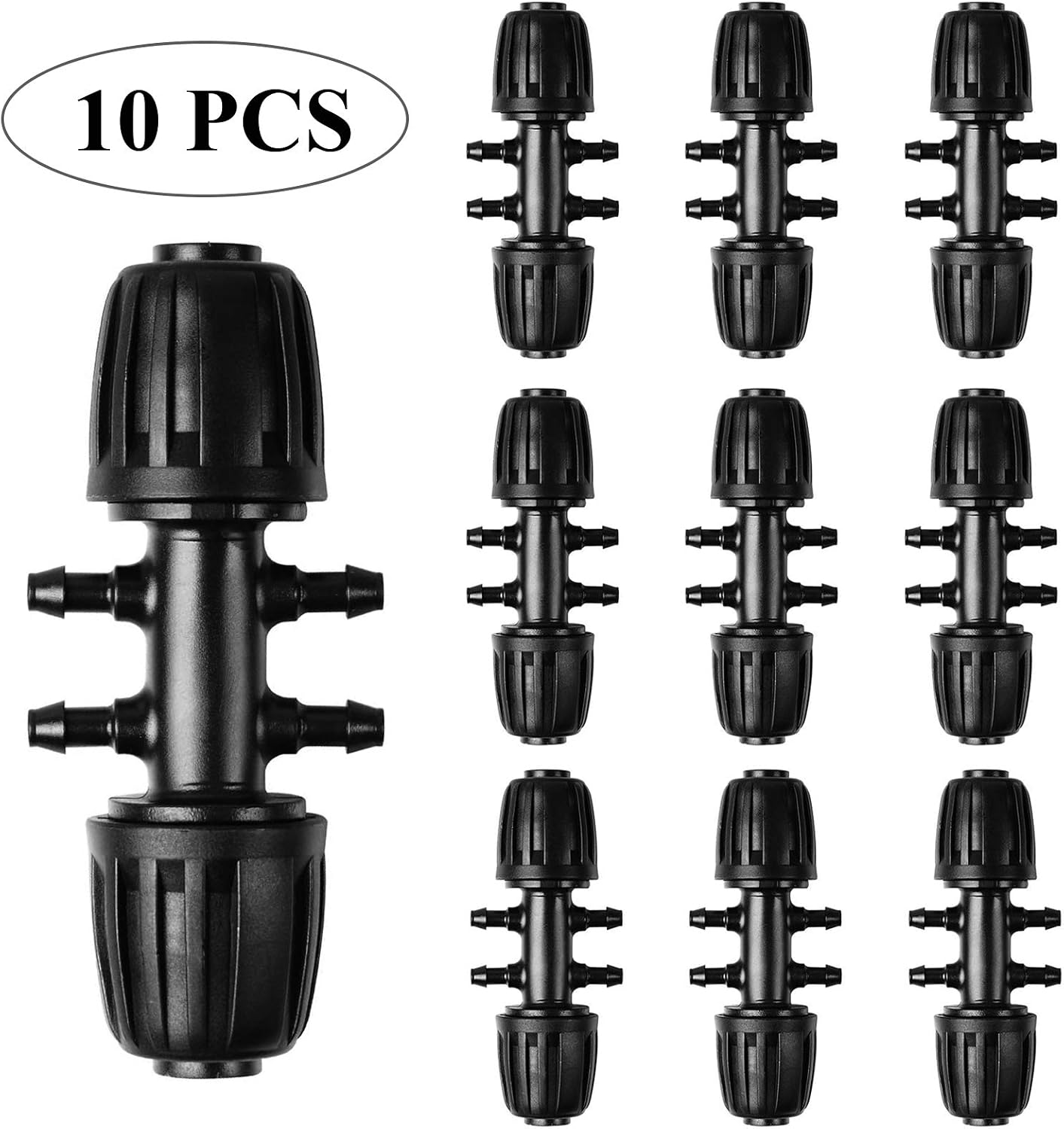 Kalolary Barbed Tee Connectors Drip Irrigation